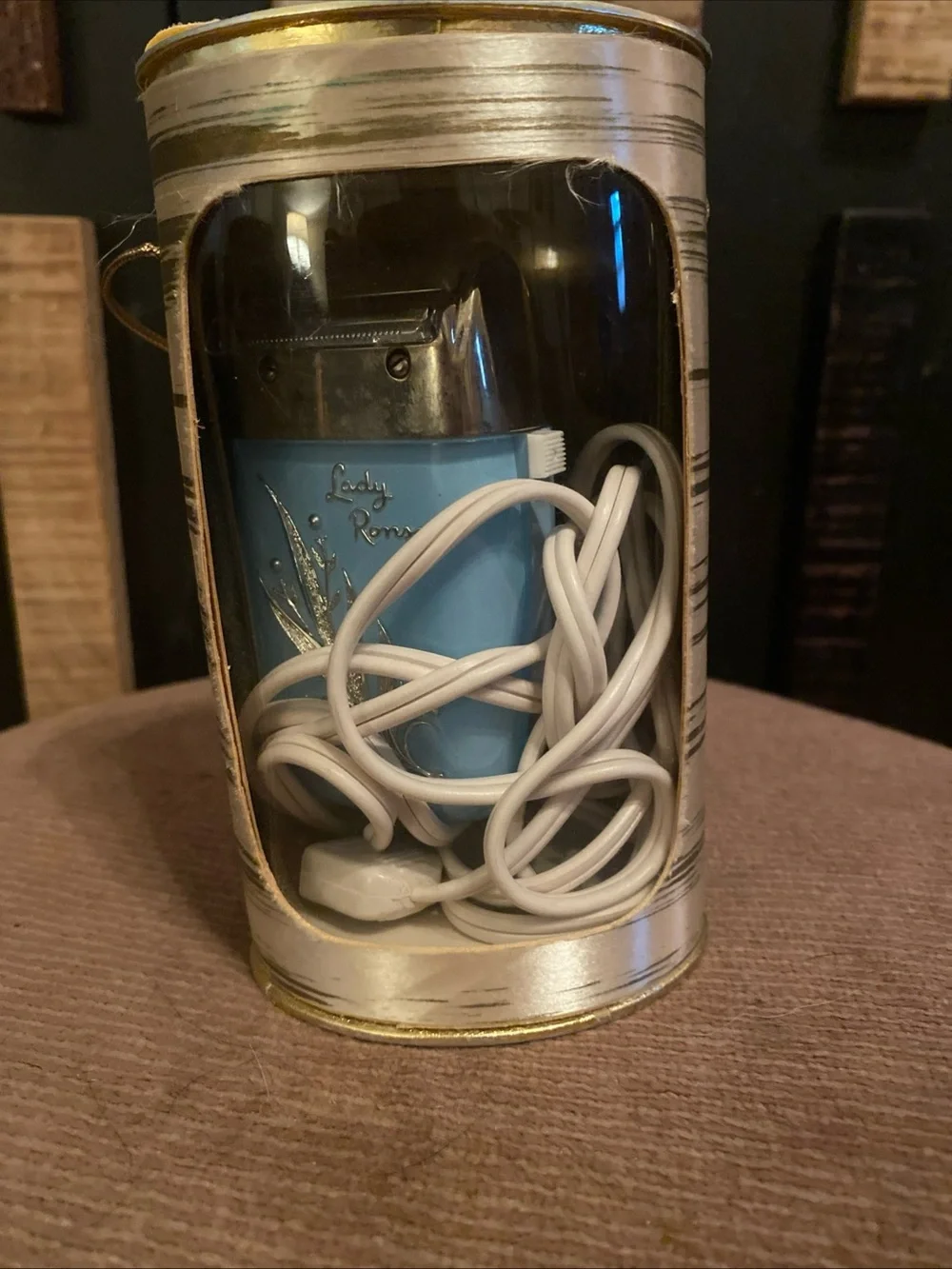 Vintage 1960s Lady Ronson Electric Shaver Blue w/ Case WORKING Mid Century